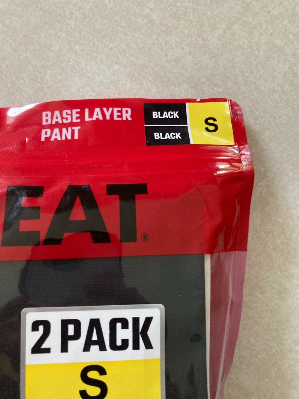 32 Degrees HEAT Men’s Black Base Layer Pant 2-Pack - Picture 3 of 6